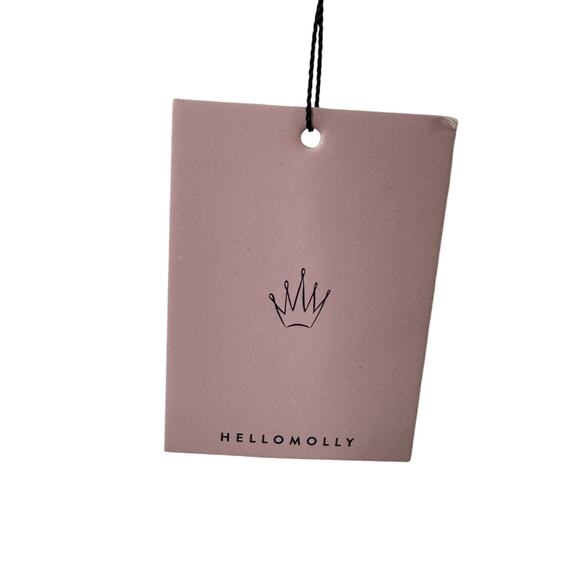 Hello Molly White Hard To Be Cool Midi Dress Women's Size 8 NEW - Picture 10 of 12